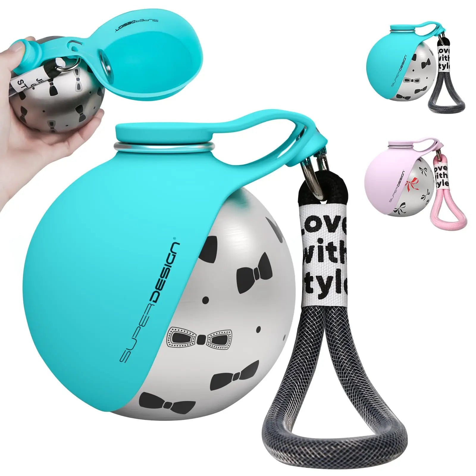 2-in-1 Portable Dog Water Bottle – Leak-Proof Travel Hydration Bottle for Small Dogs