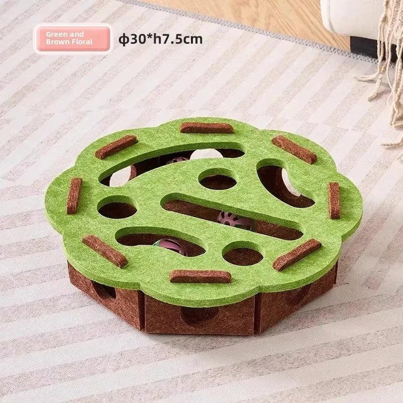 Interactive Felt Cat Toy
