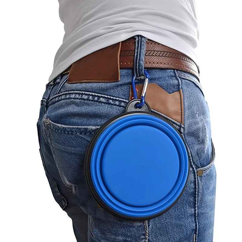 Collapsible Travel Pet Bowl for Dogs & Cats