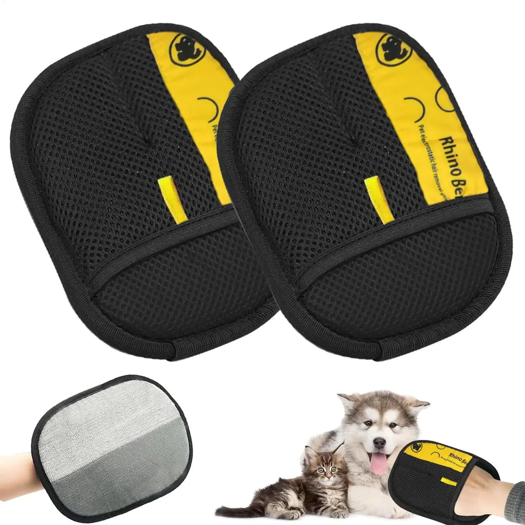 Pet Hair Removal Grooming Glove.