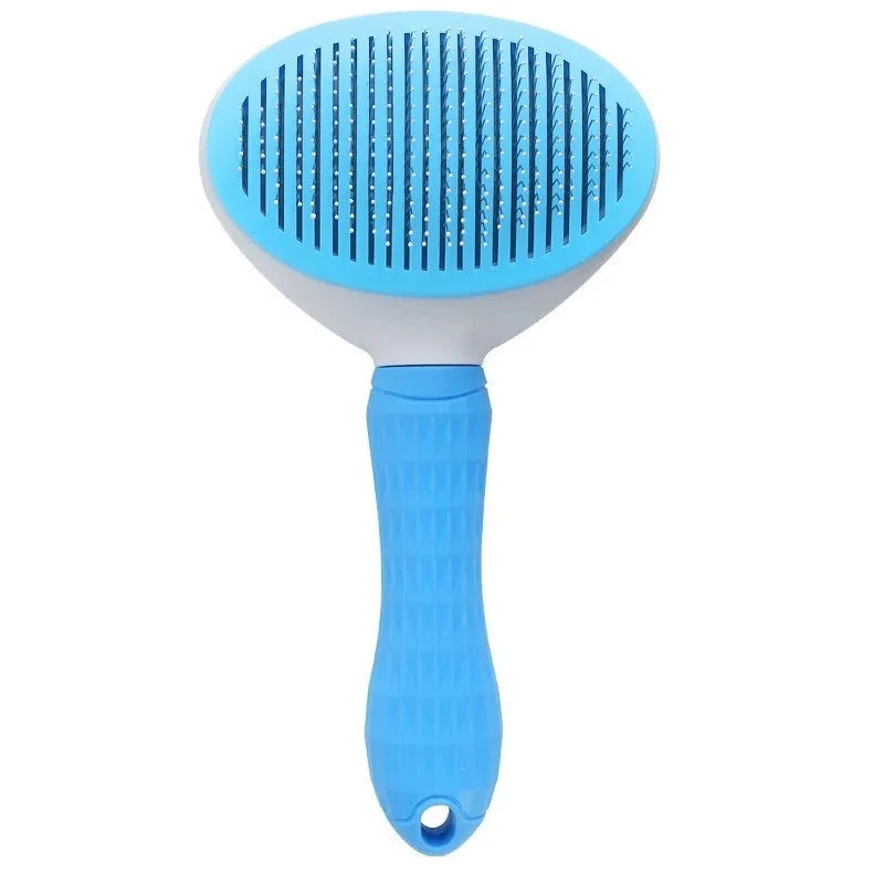 Self-Cleaning Pet Grooming Brush for Dogs & Cats – Gentle Hair Removal Comb
