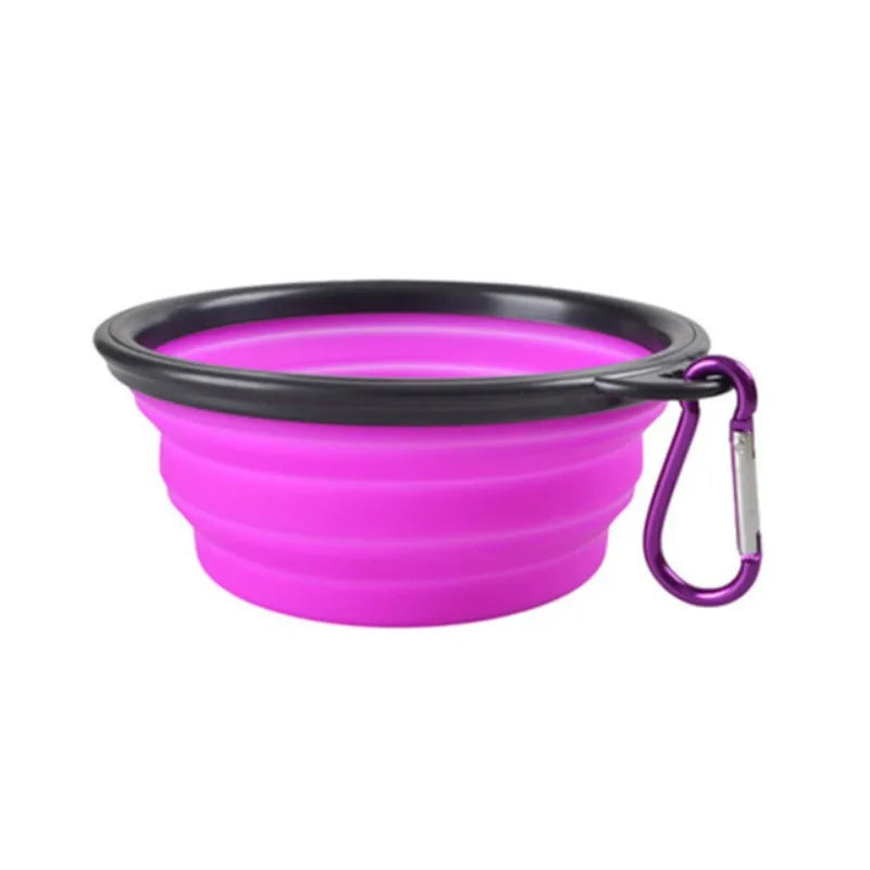 Collapsible Travel Pet Bowl for Dogs & Cats