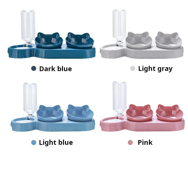 3-in-1 Cat Food & Water Bowl.