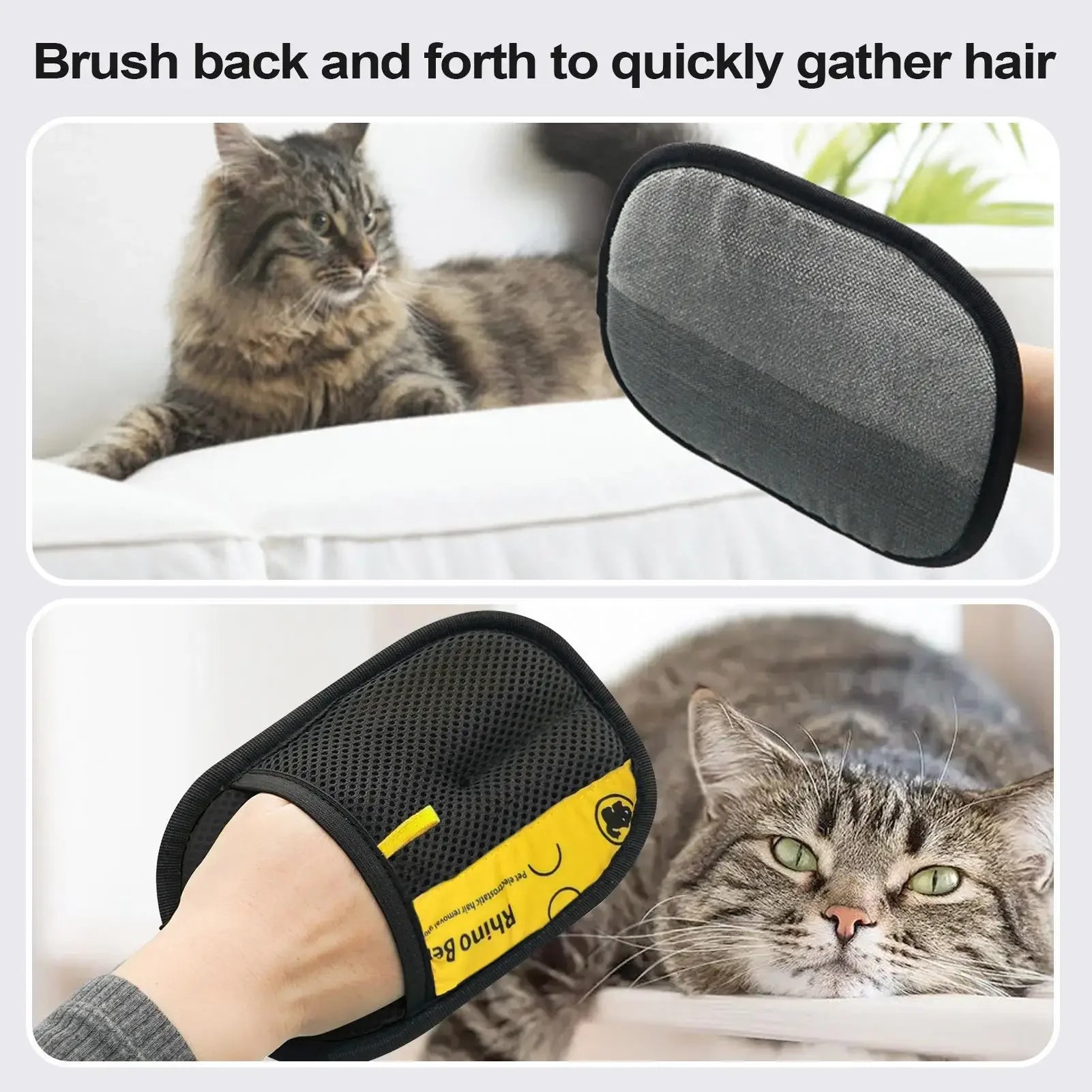 Pet Hair Removal Grooming Glove.
