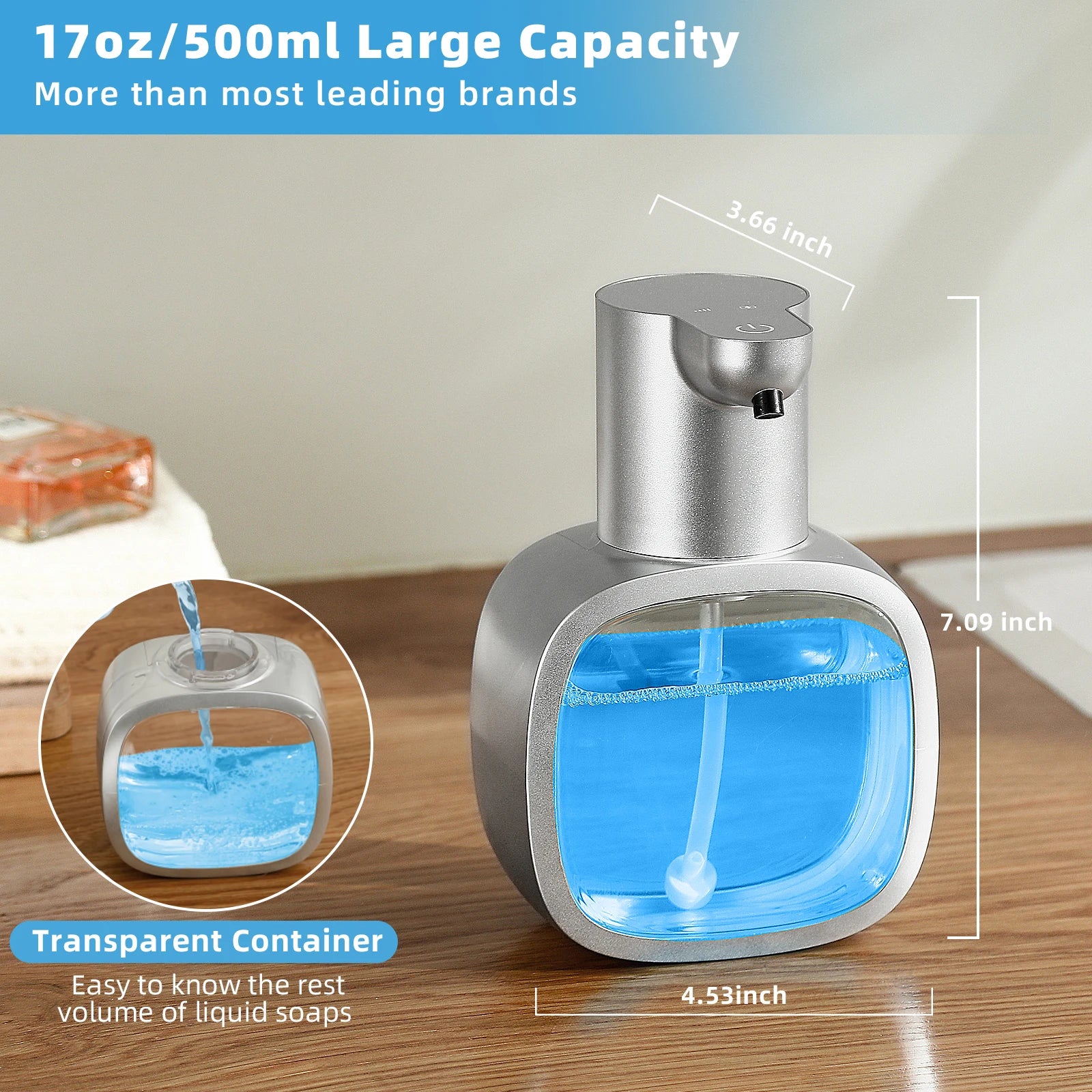 LumiFoam™ Touchless Wall-Mounted Soap Dispenser