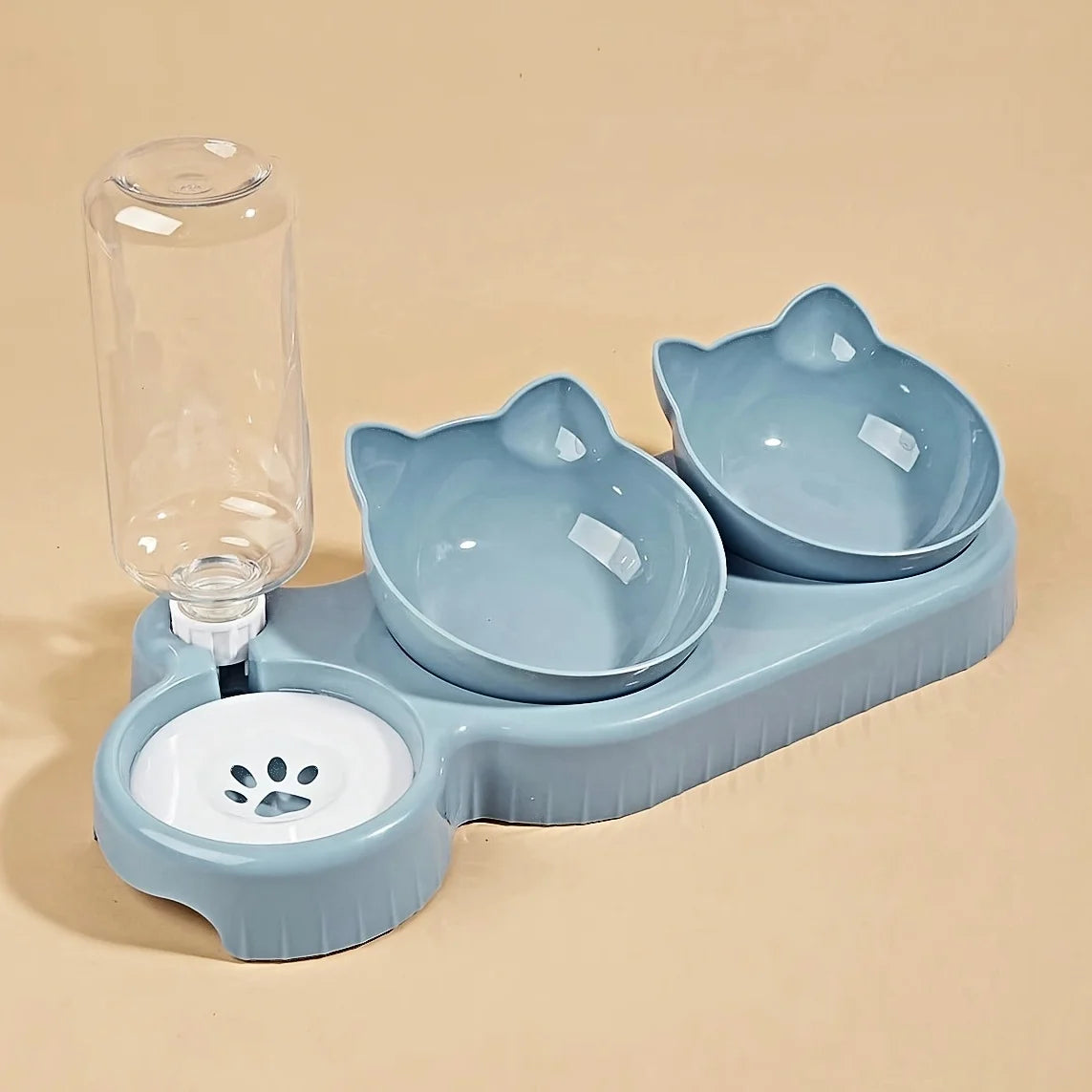 3-in-1 Cat Food & Water Bowl.