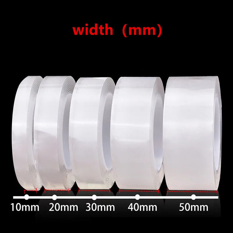 Transparent Multi-Purpose Nano Tape for Bathroom, Kitchen & Home