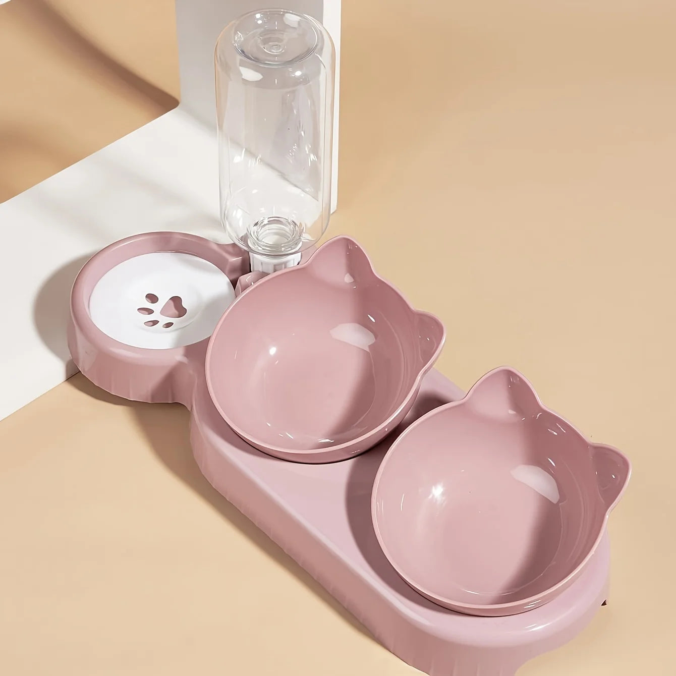 3-in-1 Cat Food & Water Bowl.