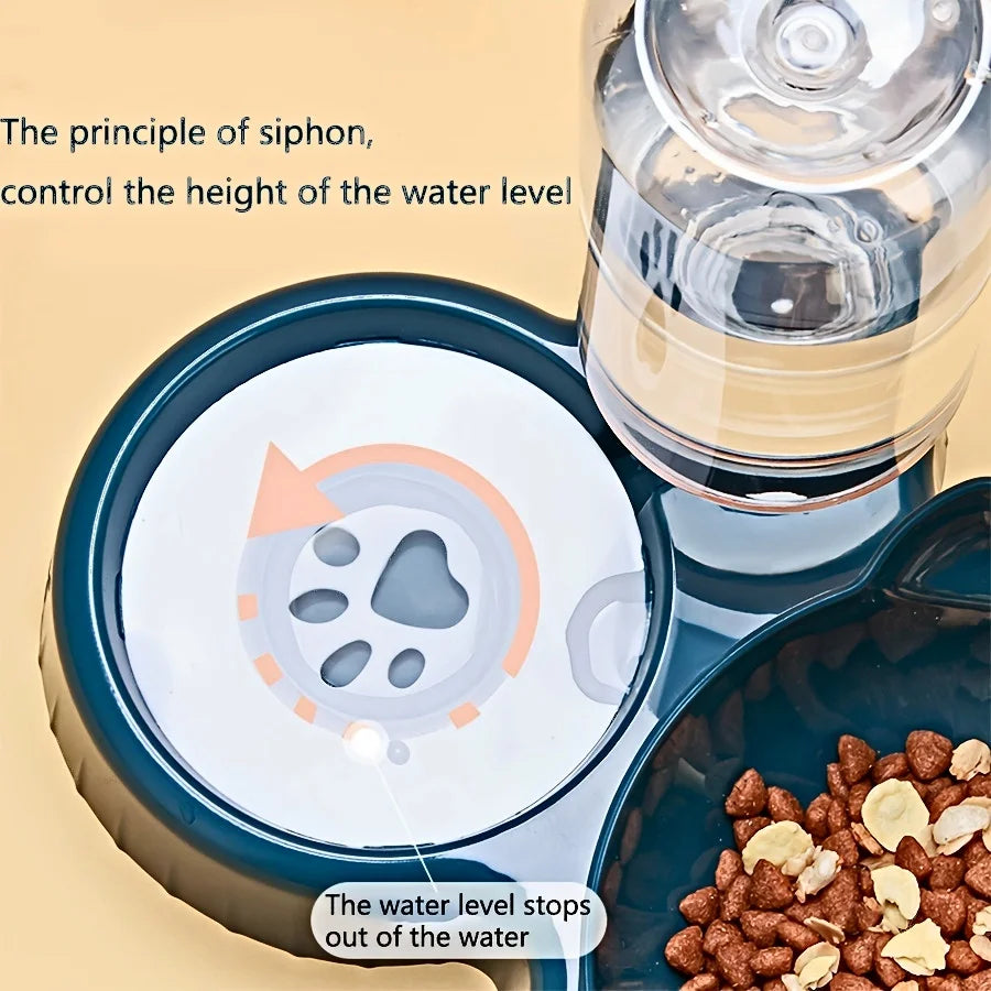 3-in-1 Cat Food & Water Bowl.