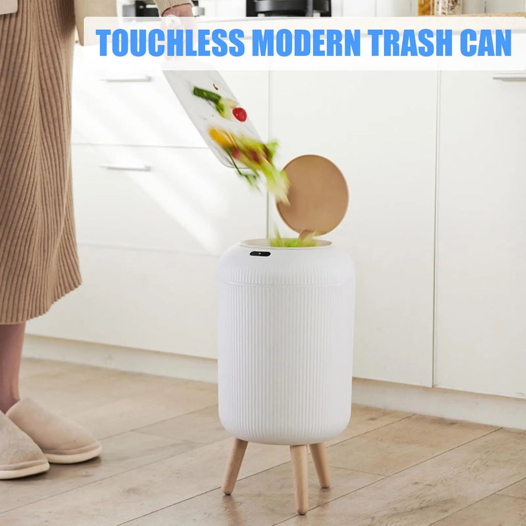Smart Motion Sensor Trash Can with Lid