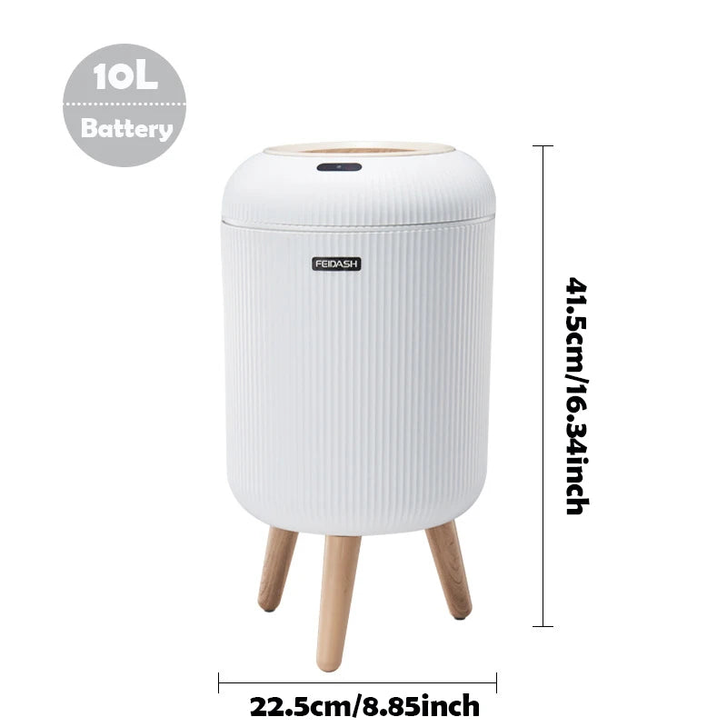Smart Motion Sensor Trash Can with Lid
