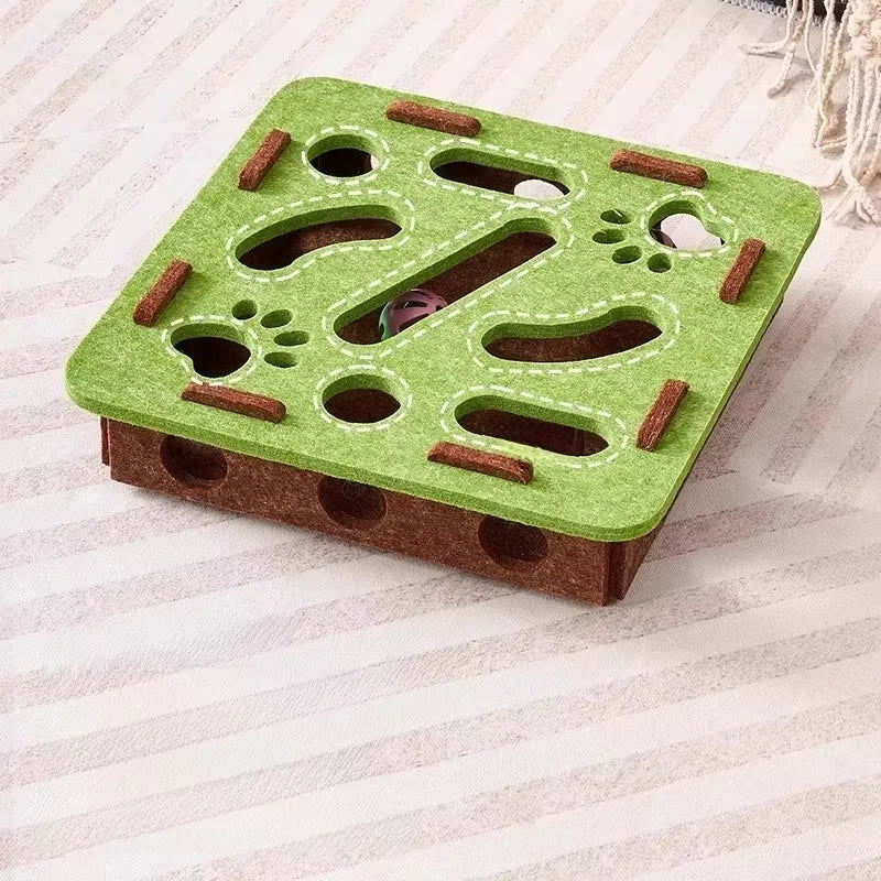 Interactive Felt Cat Toy