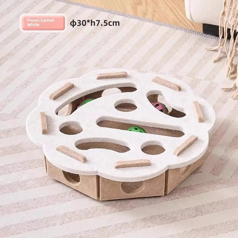 Interactive Felt Cat Toy
