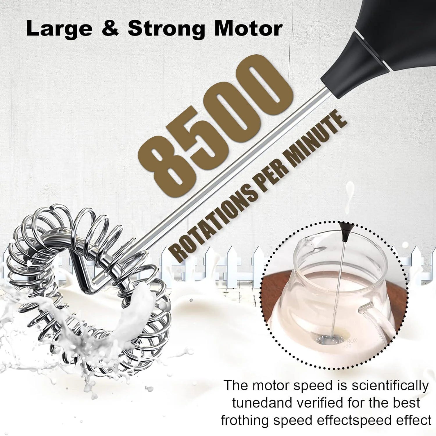 Rechargeable Beverage Foam Mixer