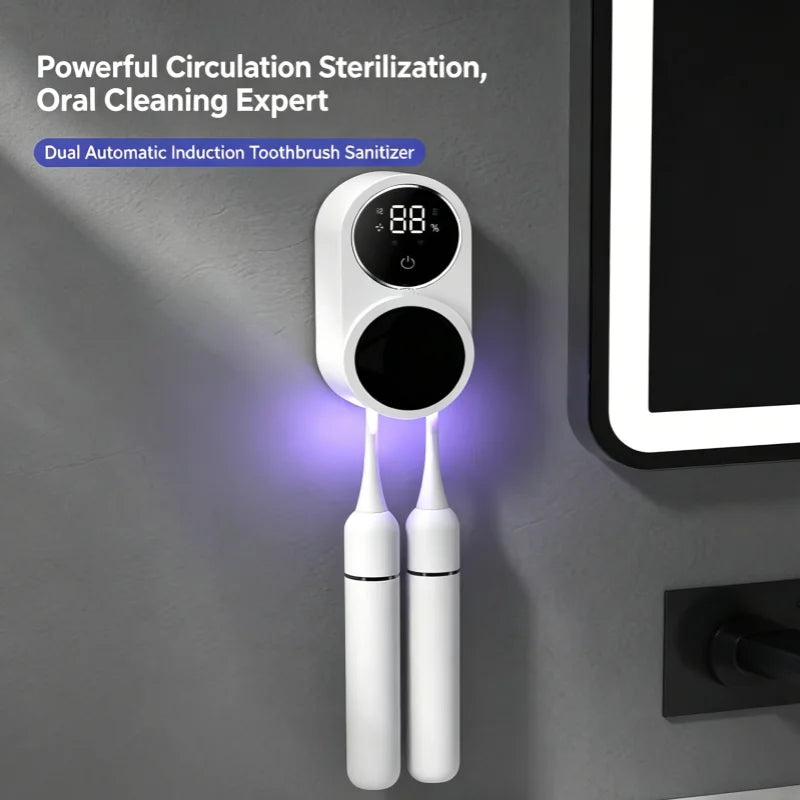 Smart Portable Toothbrush Sterilizer with Charge Display