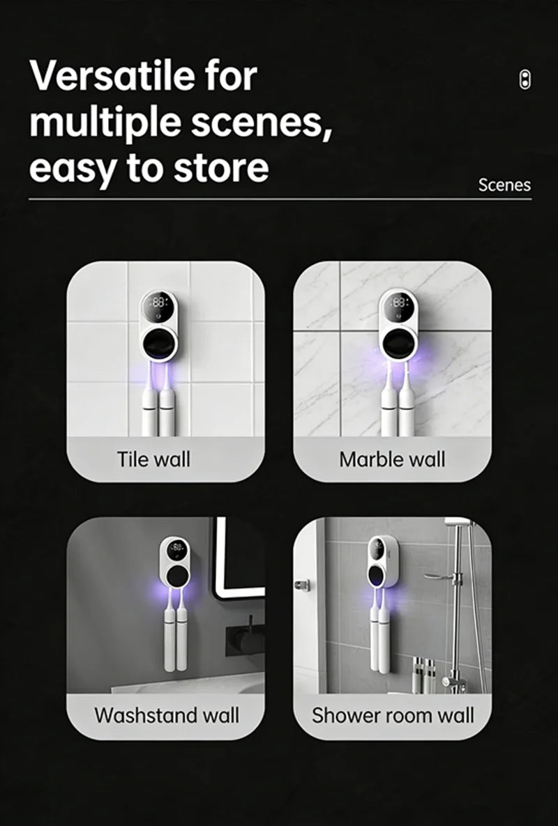 Smart Portable Toothbrush Sterilizer with Charge Display