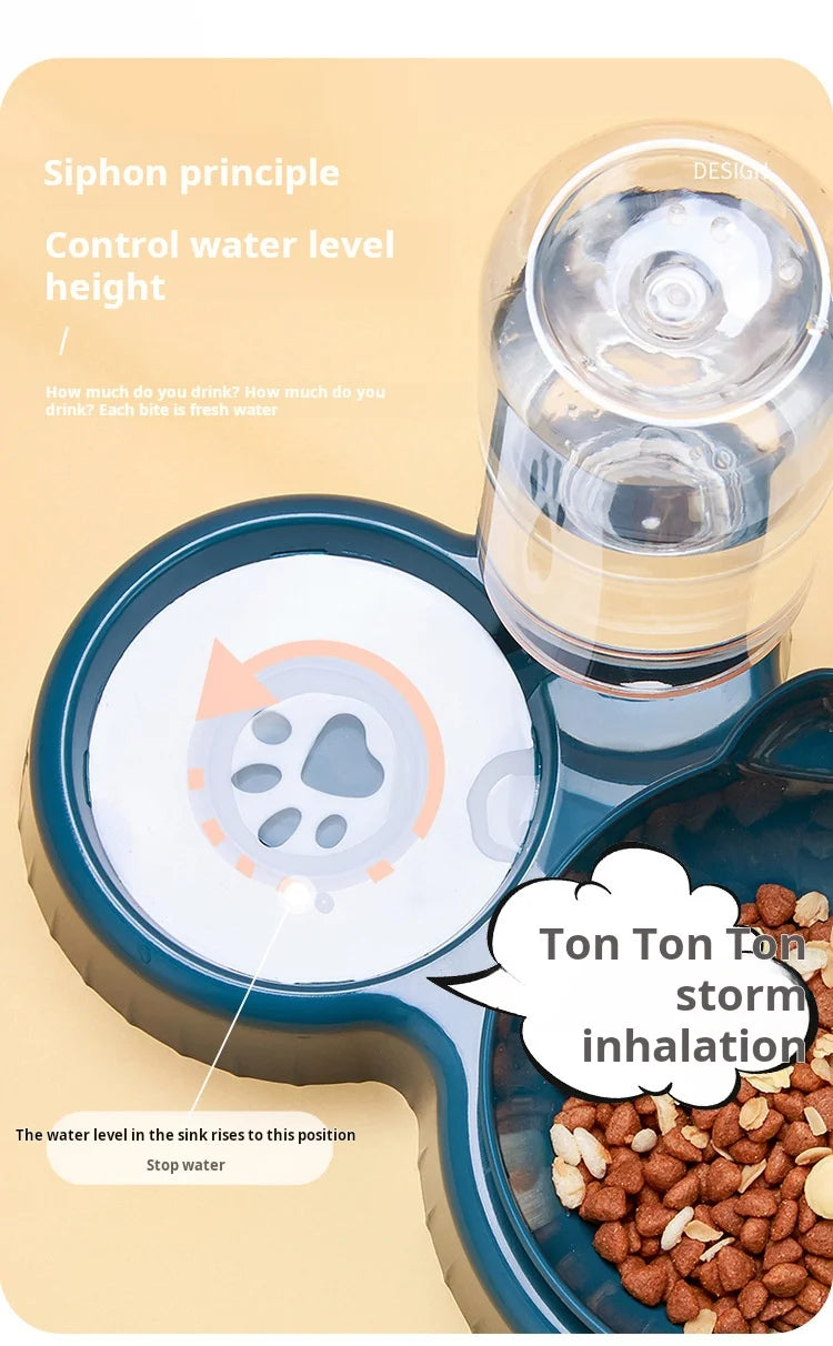 3-in-1 Cat Food & Water Bowl.