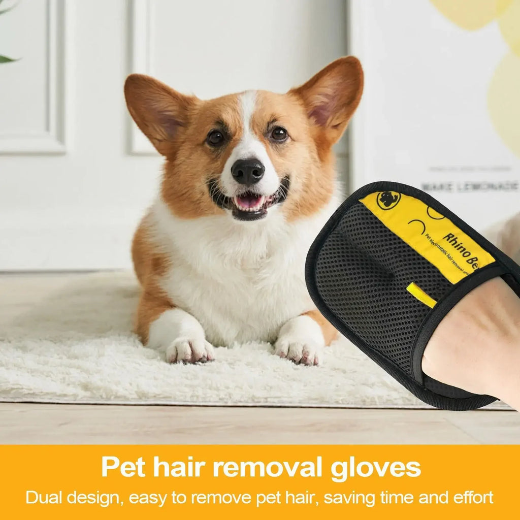Pet Hair Removal Grooming Glove.