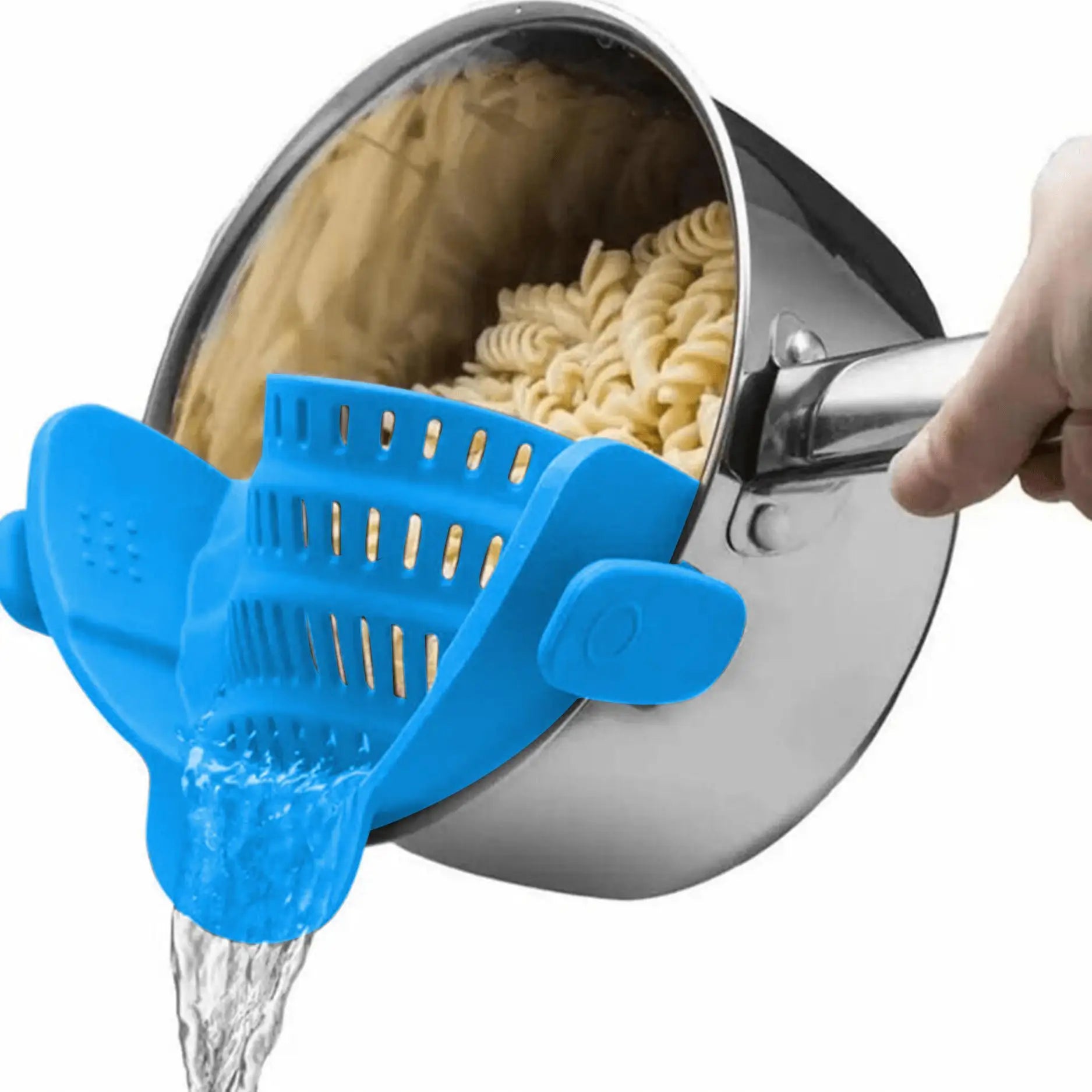 Adjustable Clip-On Pot Strainer for Easy Draining