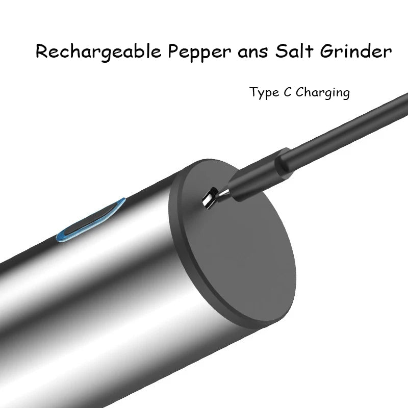 Rechargeable Electric Salt and Pepper Grinder Set