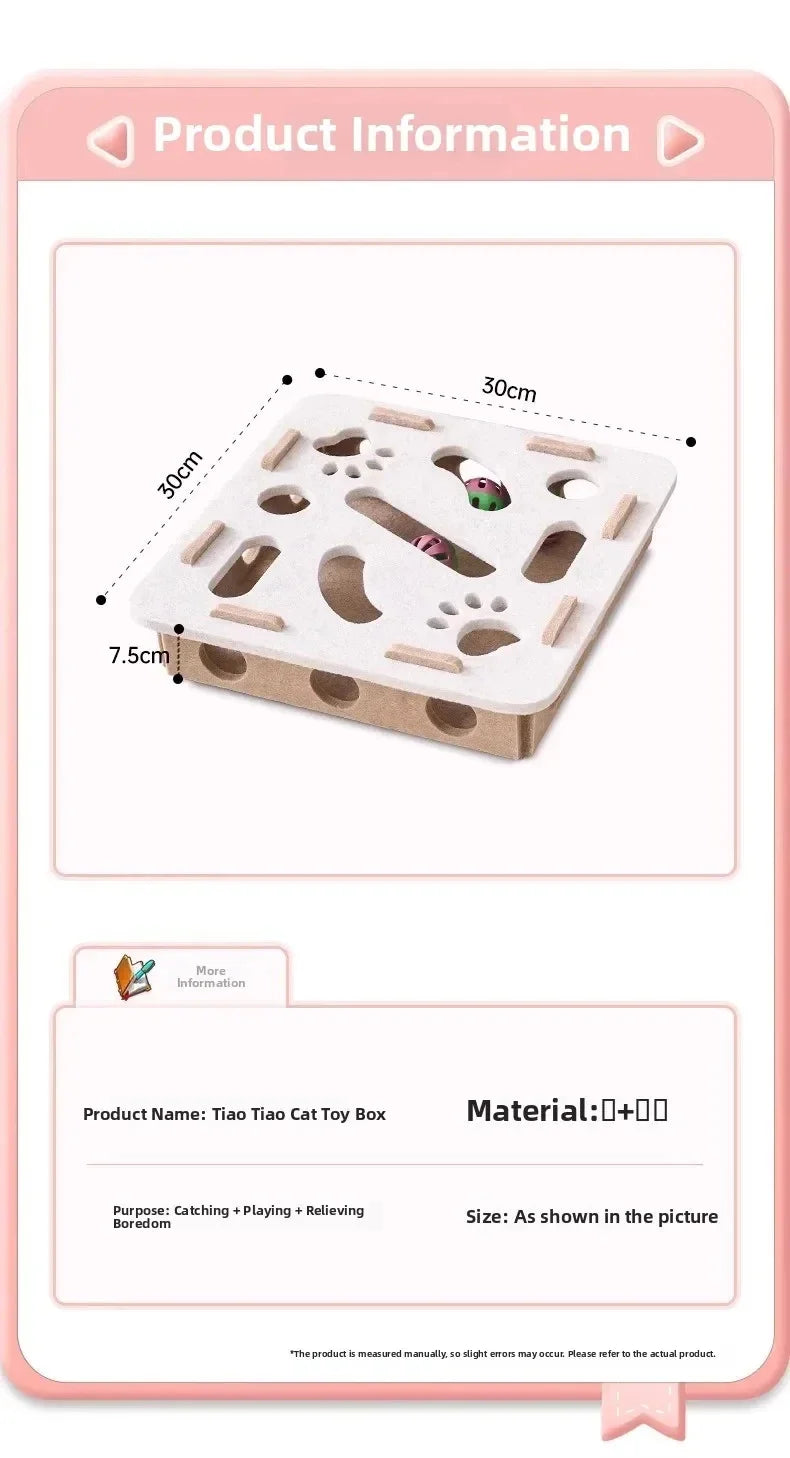 Interactive Felt Cat Toy