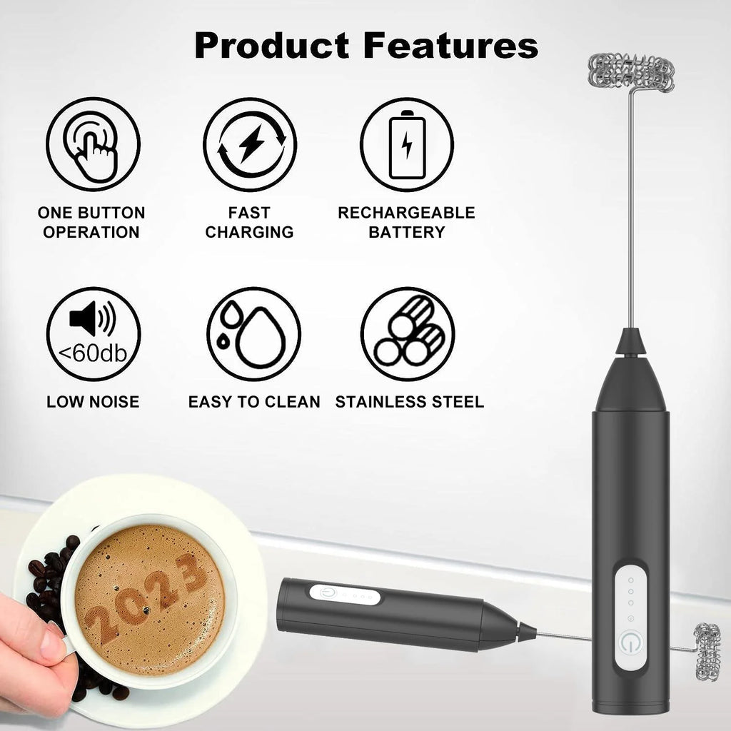 Rechargeable Beverage Foam Mixer