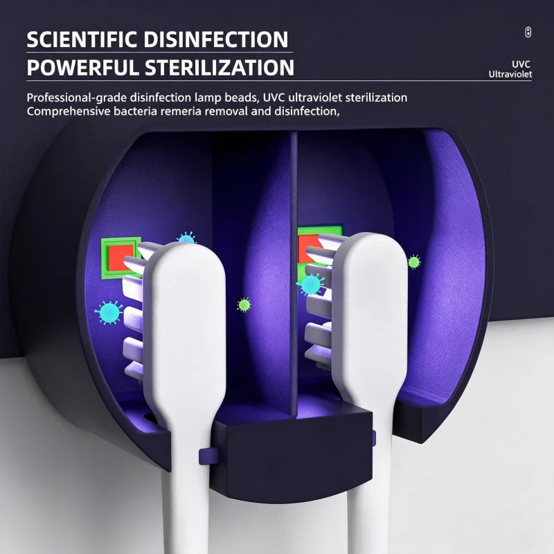 Smart Portable Toothbrush Sterilizer with Charge Display