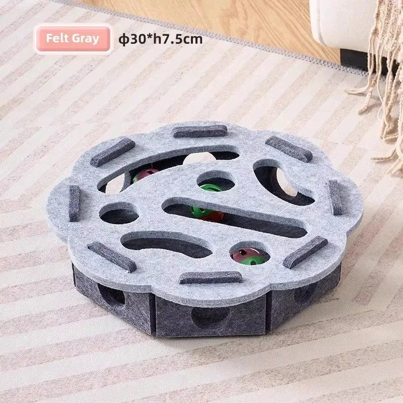 Interactive Felt Cat Toy