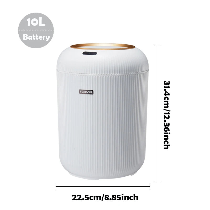 Smart Motion Sensor Trash Can with Lid