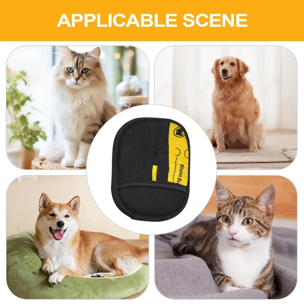 Pet Hair Removal Grooming Glove.