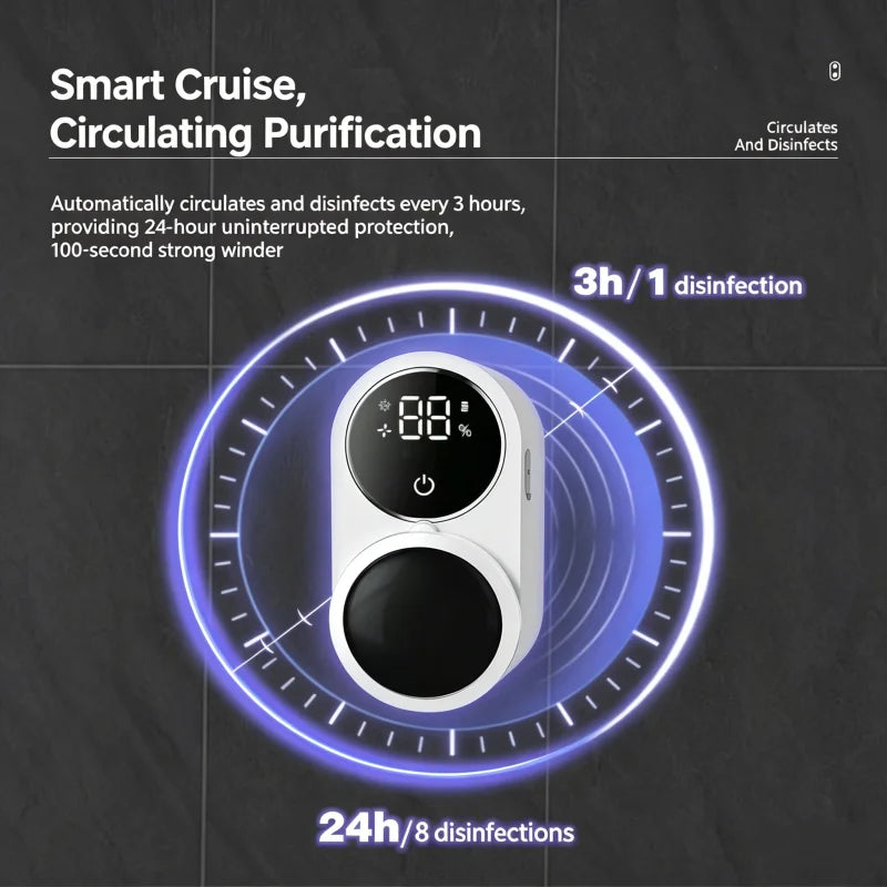 Smart Portable Toothbrush Sterilizer with Charge Display