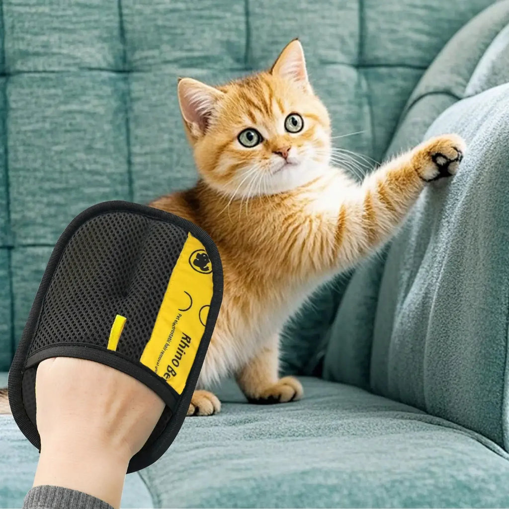 Pet Hair Removal Grooming Glove.