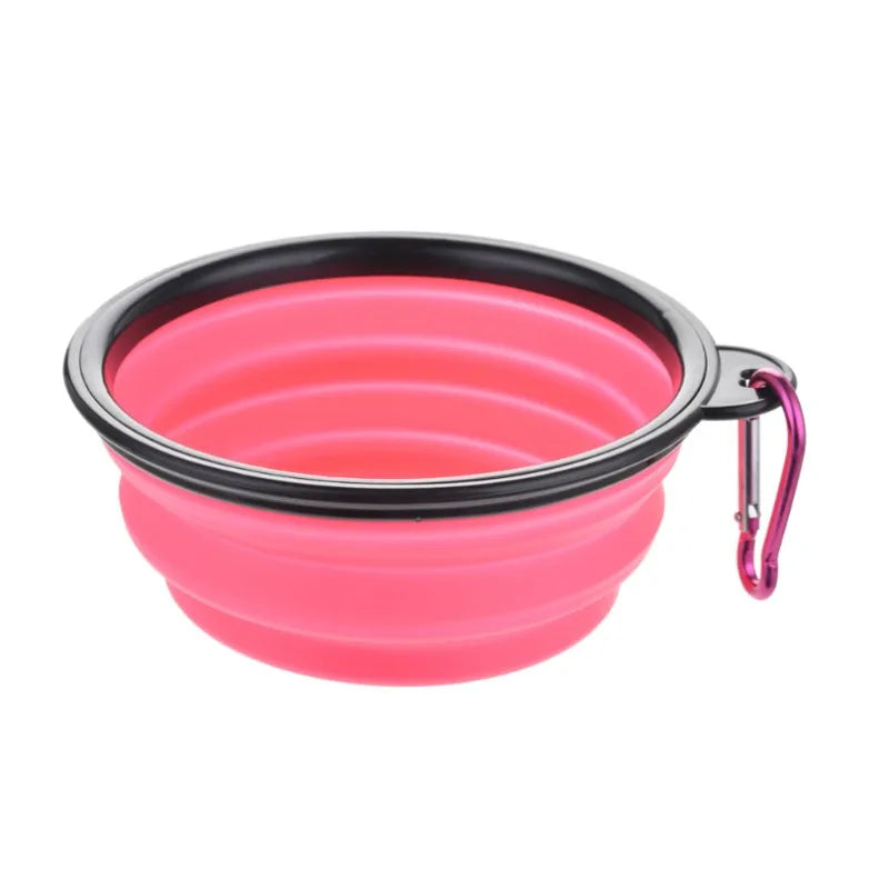 Collapsible Travel Pet Bowl for Dogs & Cats