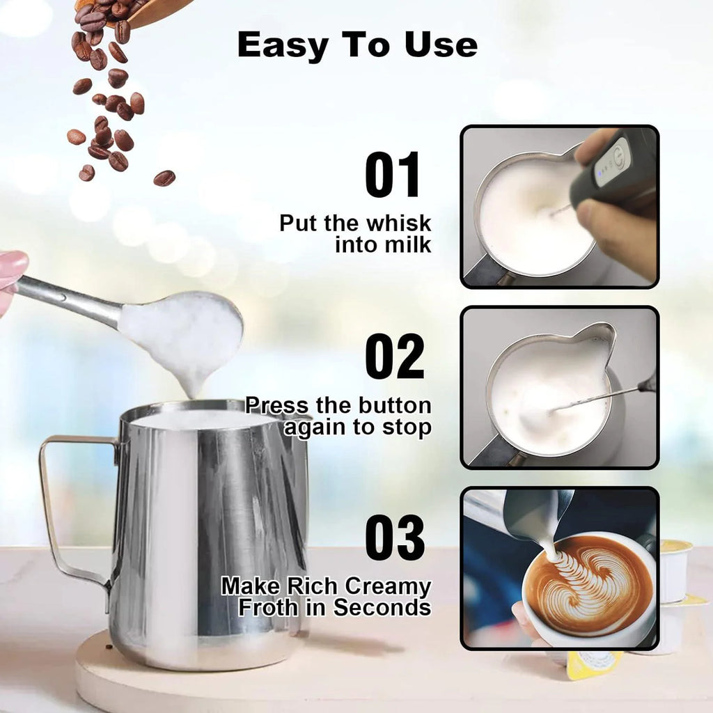 Rechargeable Beverage Foam Mixer
