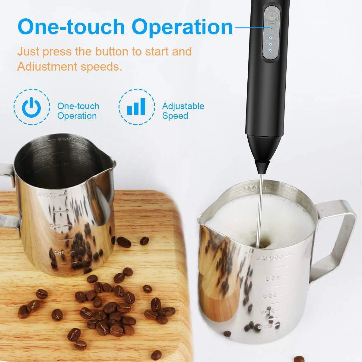 Rechargeable Beverage Foam Mixer