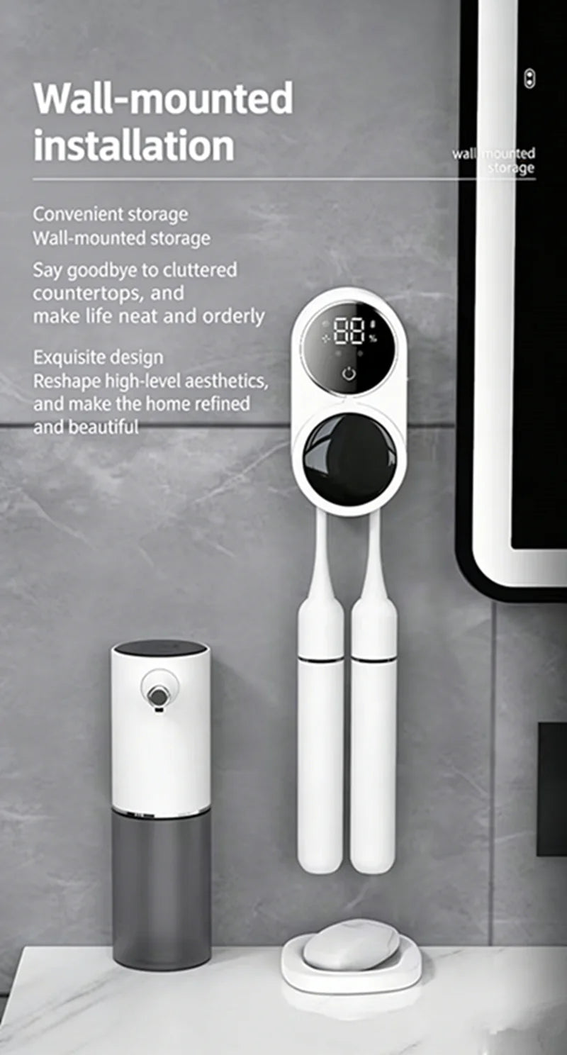 Smart Portable Toothbrush Sterilizer with Charge Display