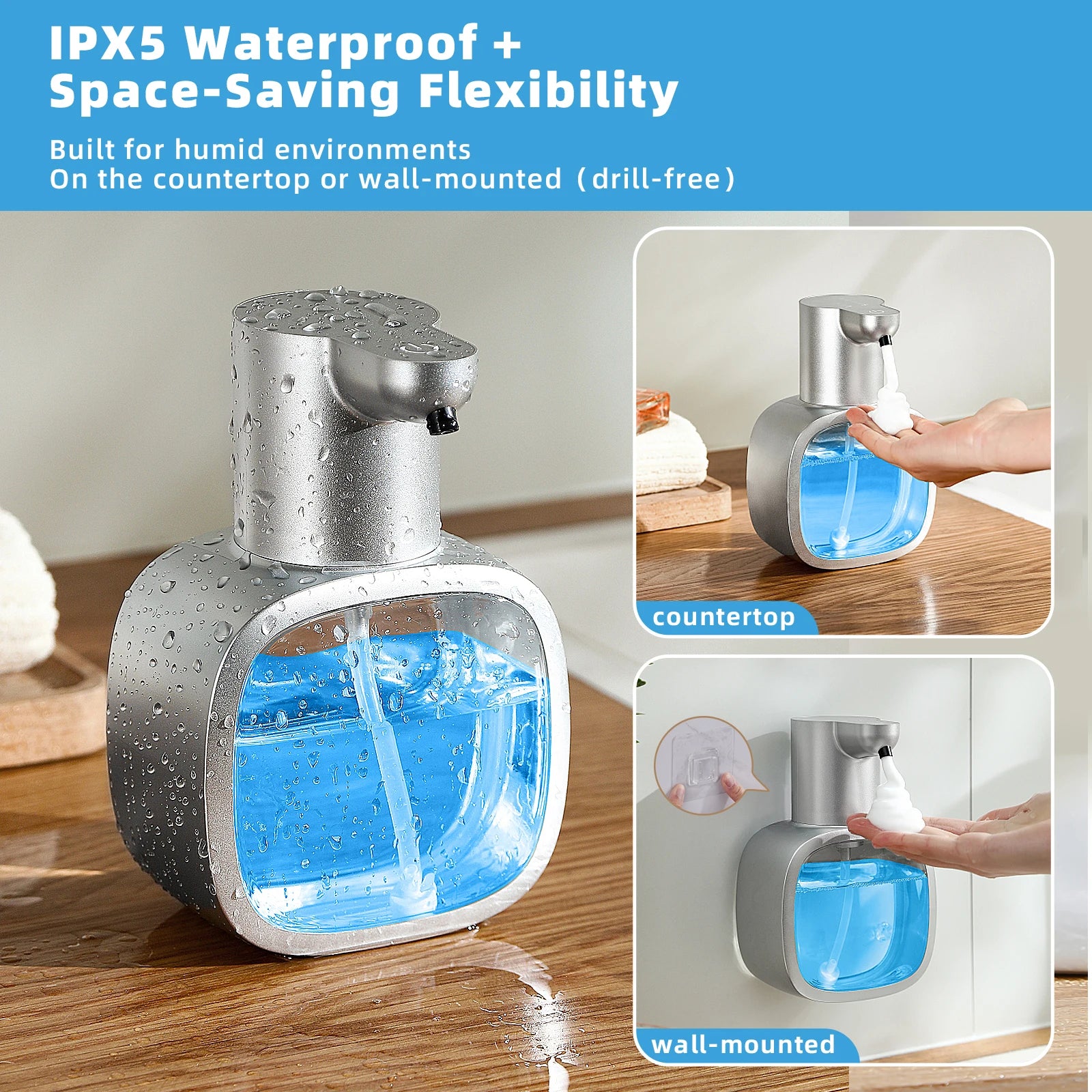 LumiFoam™ Touchless Wall-Mounted Soap Dispenser