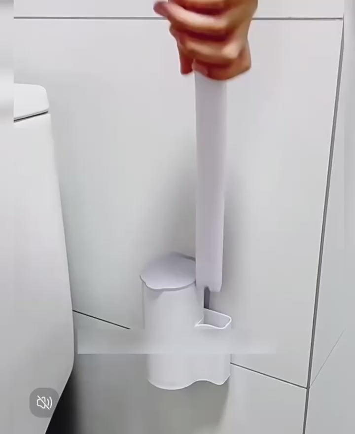 Disposable Toilet Brush Set with Elegant Holder